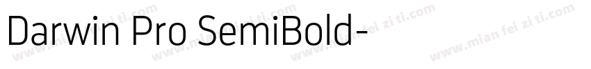 Darwin Pro SemiBold字体转换